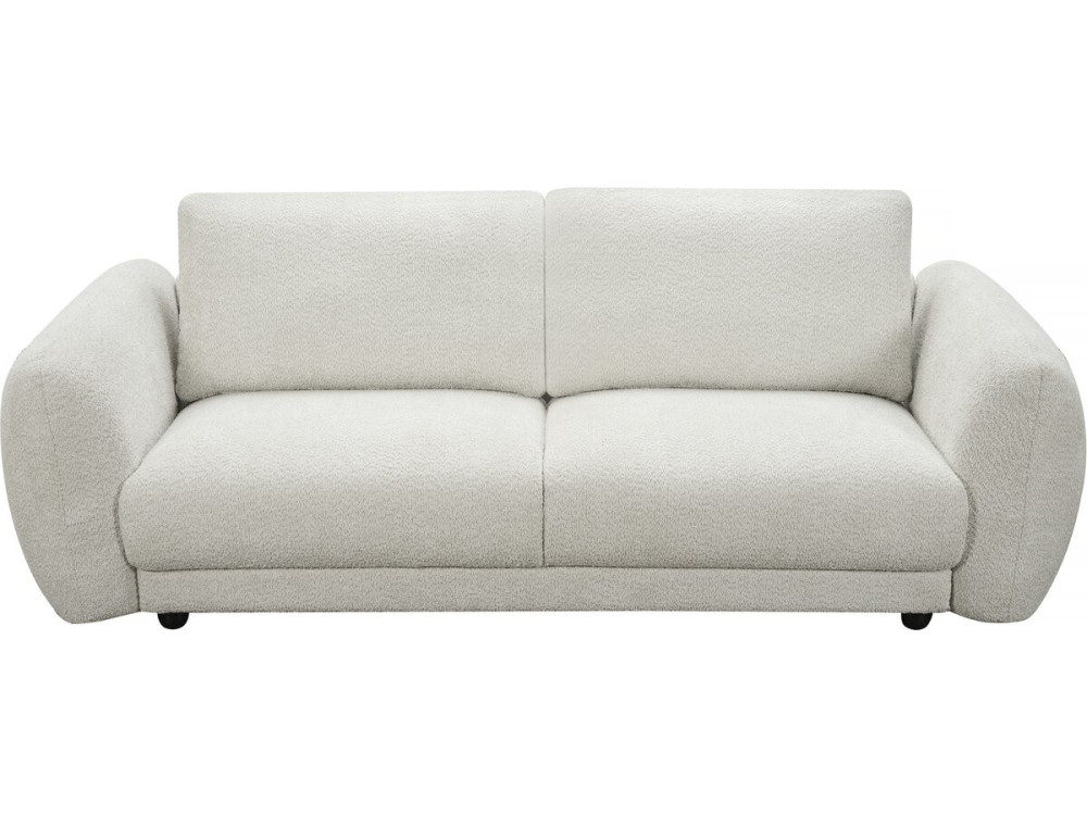 Divano dritto in tessuto ciniglia "Saint Germain S" - 3 posti - Beige