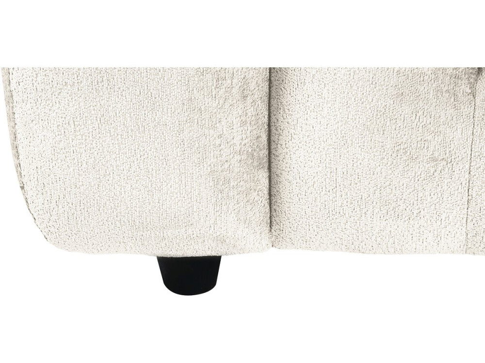 Divano dritto "Vendome" in tessuto ciniglia - 3 posti - Beige