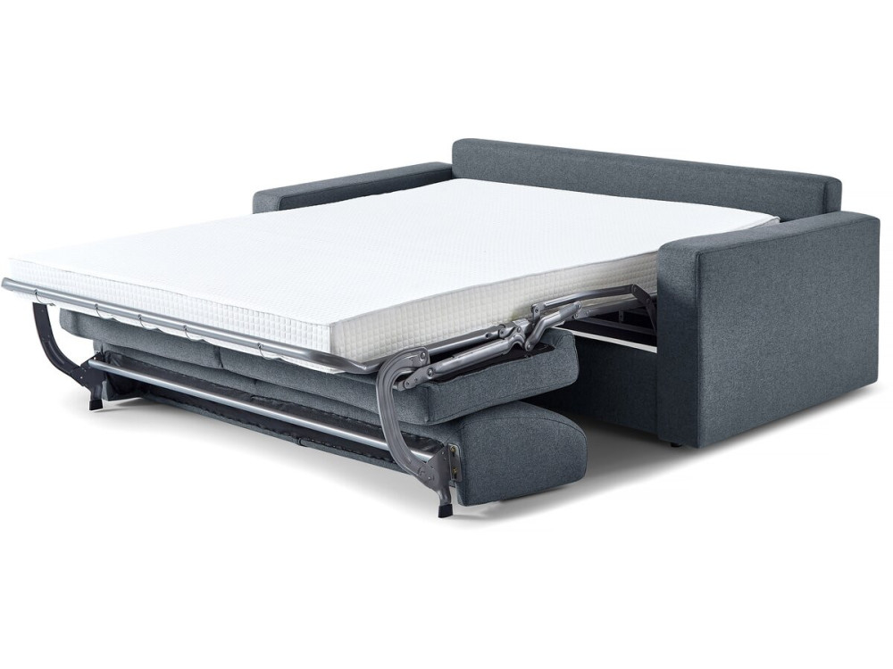 Divano trasformabile in tessuto express "Diana" - letto 140 cm - 3 posti - Grigio