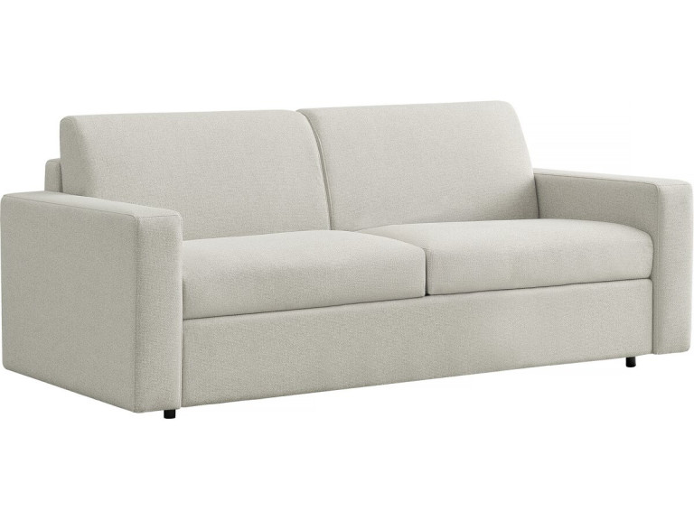 Divano convertibile "Diana" Express in tessuto - Zona notte 140 cm - 3 posti - Beige