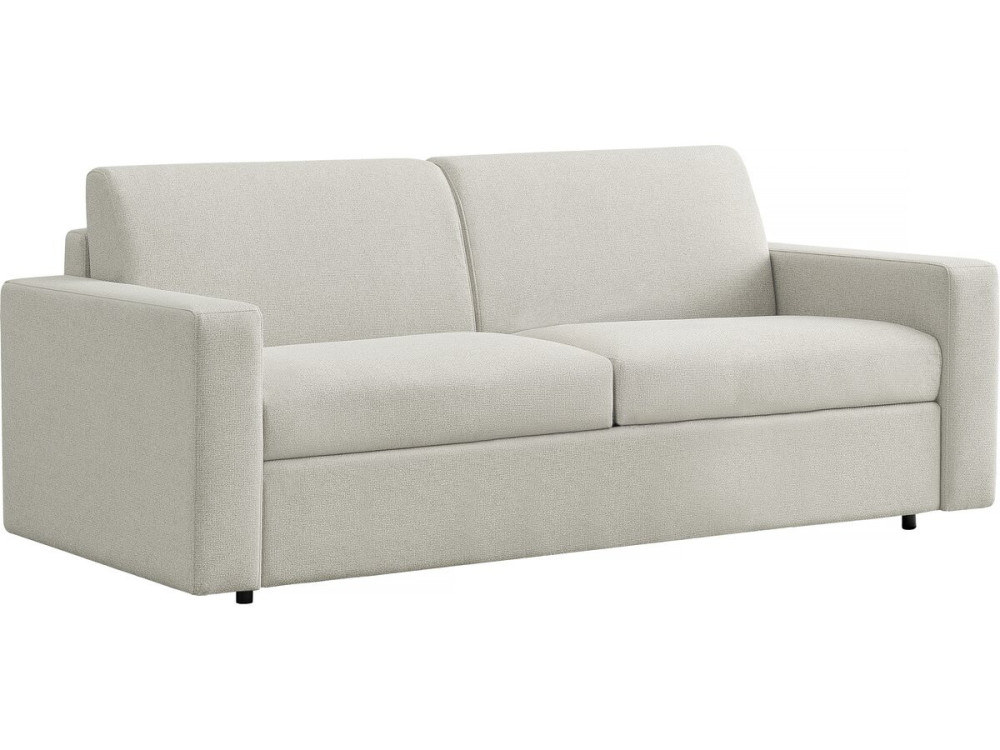Divano convertibile "Diana" Express in tessuto - Zona notte 140 cm - 3 posti - Beige