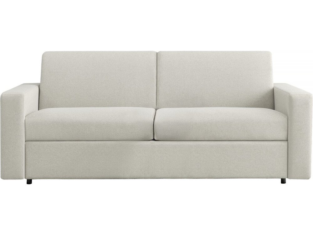 Divano convertibile "Diana" Express in tessuto - Zona notte 140 cm - 3 posti - Beige