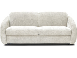 Divano trasformabile express "Laurie" in tessuto testurizzato - letto 140 cm - 3 posti - Beige