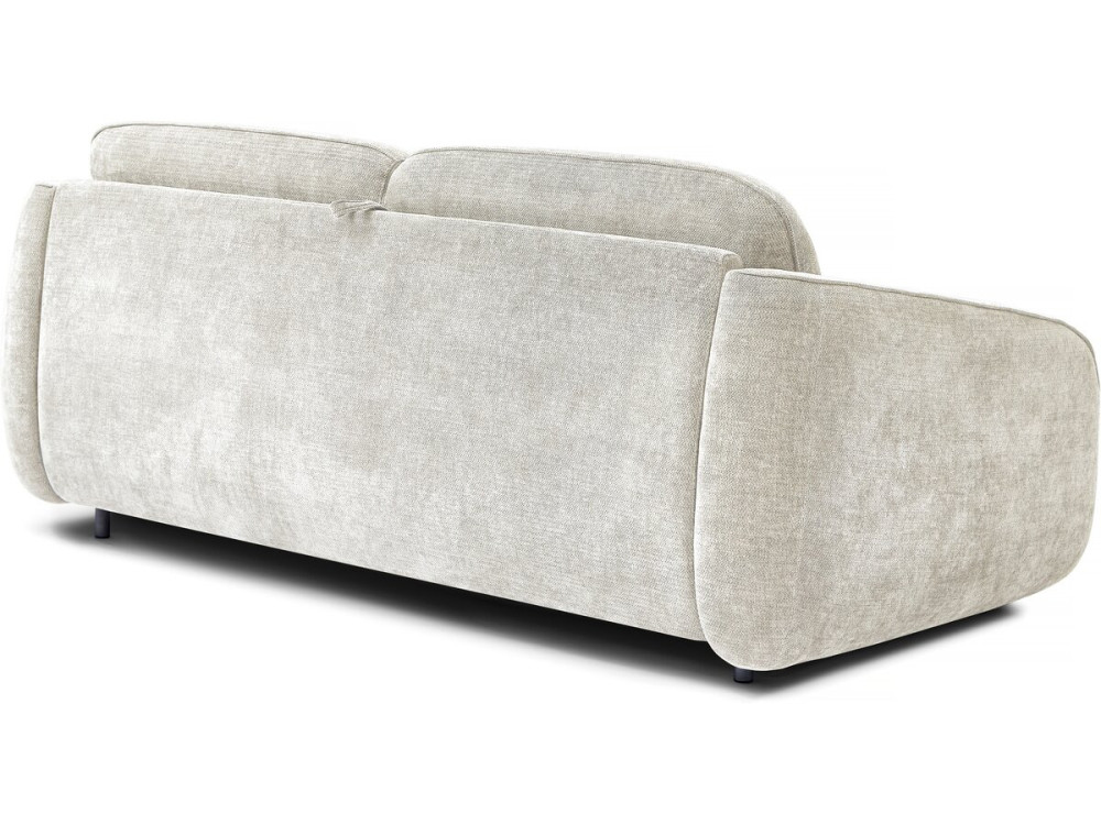 Divano trasformabile express "Laurie" in tessuto testurizzato - letto 140 cm - 3 posti - Beige