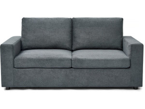 Divano letto "Elena" Express in tessuto - 3 posti - 140 cm - Grigio