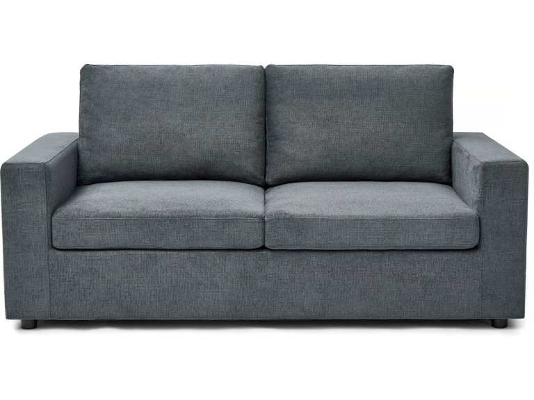 Divano letto "Elena" Express in tessuto - 3 posti - 140 cm - Grigio