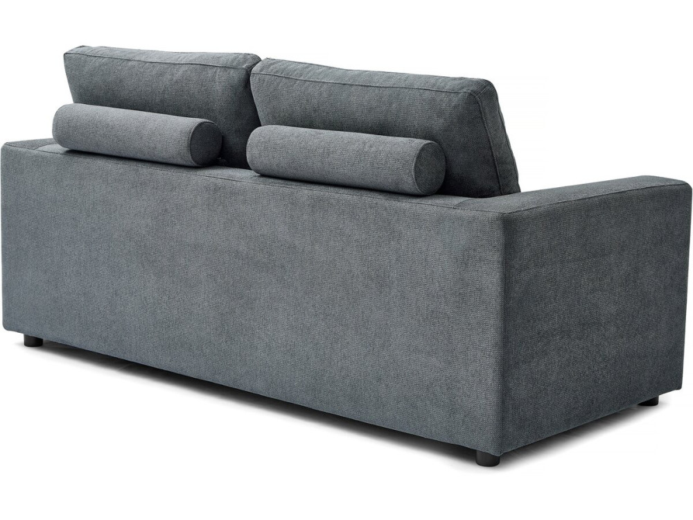 Divano letto "Elena" Express in tessuto - 3 posti - 140 cm - Grigio