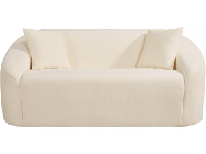 Divano fisso diritto in tessuto "Ondine" - 2 posti - Beige