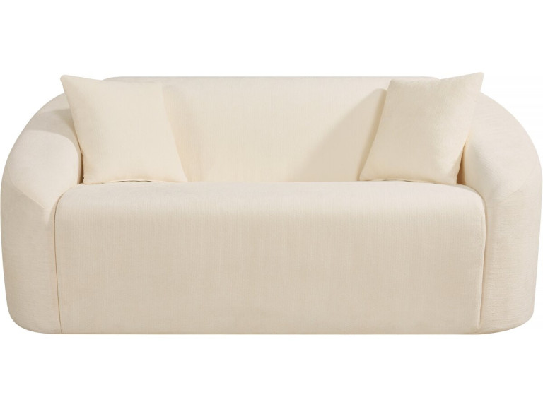 Divano fisso diritto in tessuto "Ondine" - 2 posti - Beige