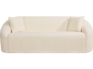 Divano fisso diritto in tessuto "Ondine" - 3 posti - Beige