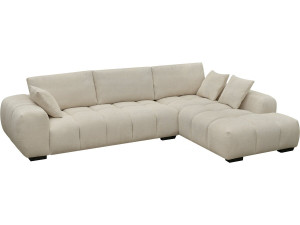 Divano angolare in tessuto “Monceau” - 3 posti - Beige