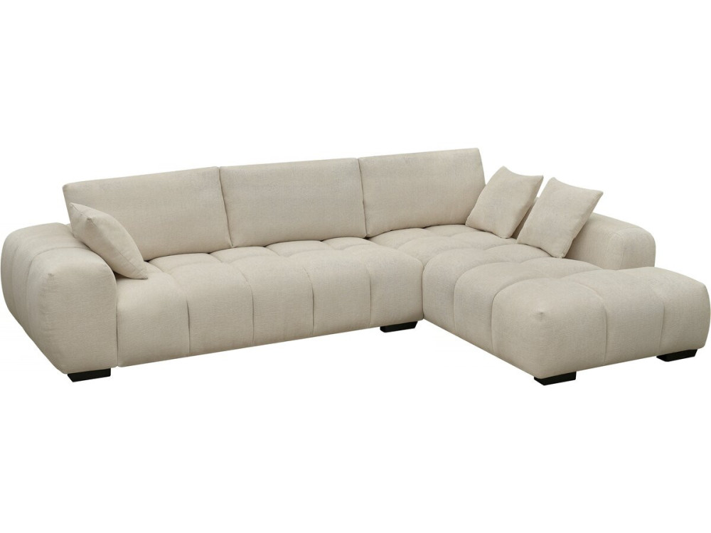 Divano angolare in tessuto “Monceau” - 3 posti - Beige