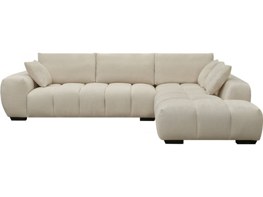 Divano angolare in tessuto “Monceau” - 3 posti - Beige