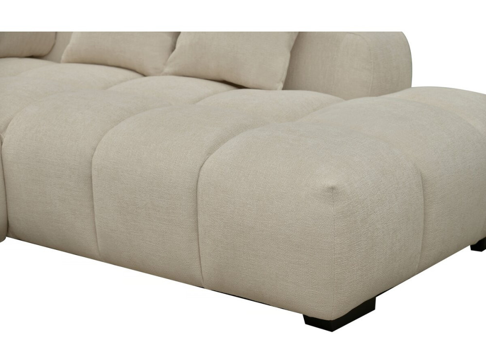 Divano angolare in tessuto “Monceau” - 3 posti - Beige