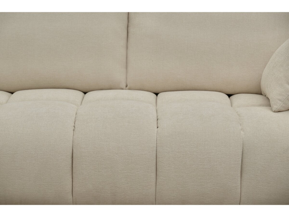 Divano angolare in tessuto “Monceau” - 3 posti - Beige
