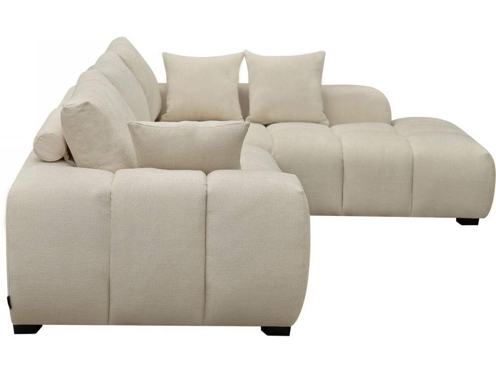 Divano angolare in tessuto “Monceau” - 3 posti - Beige