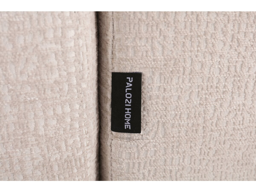 Divano letto angolare in tessuto testurizzato "Montaigne" - 4 posti - Beige