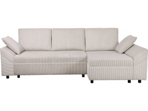 Divano angolare “Vaugirard II” in velluto a coste - 3 posti - Beige