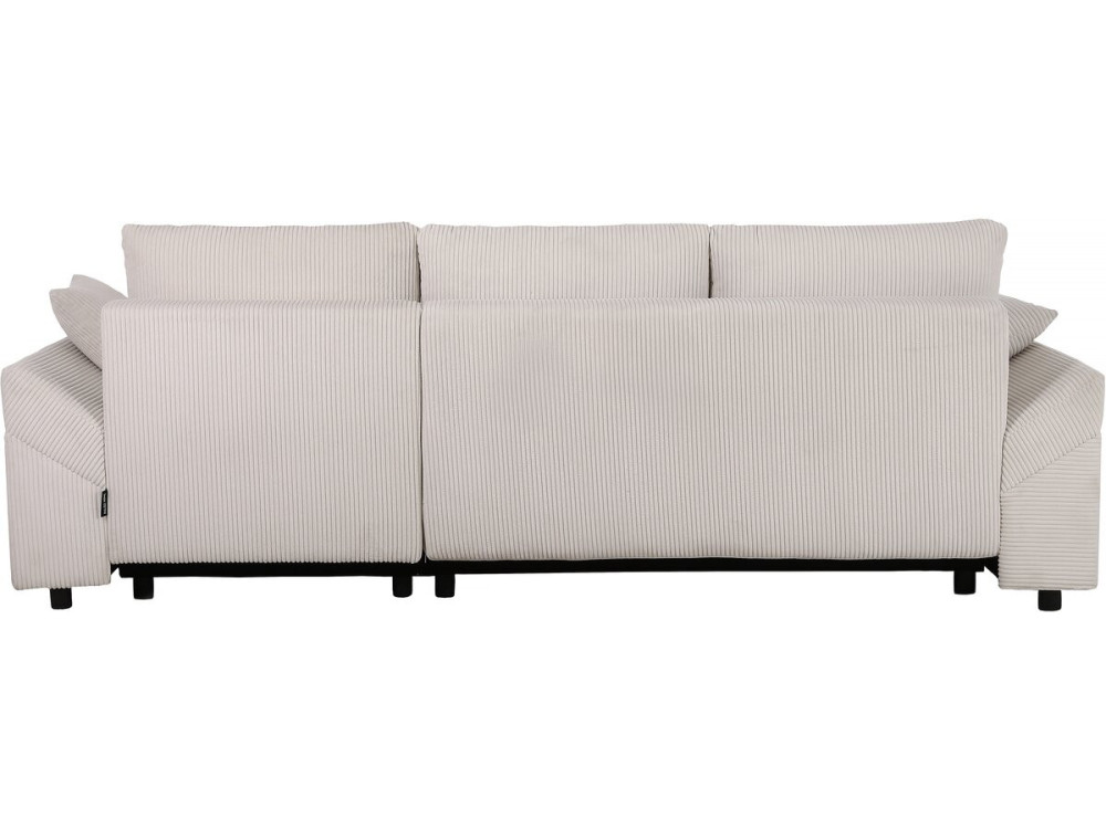Divano angolare “Vaugirard II” in velluto a coste - 3 posti - Beige
