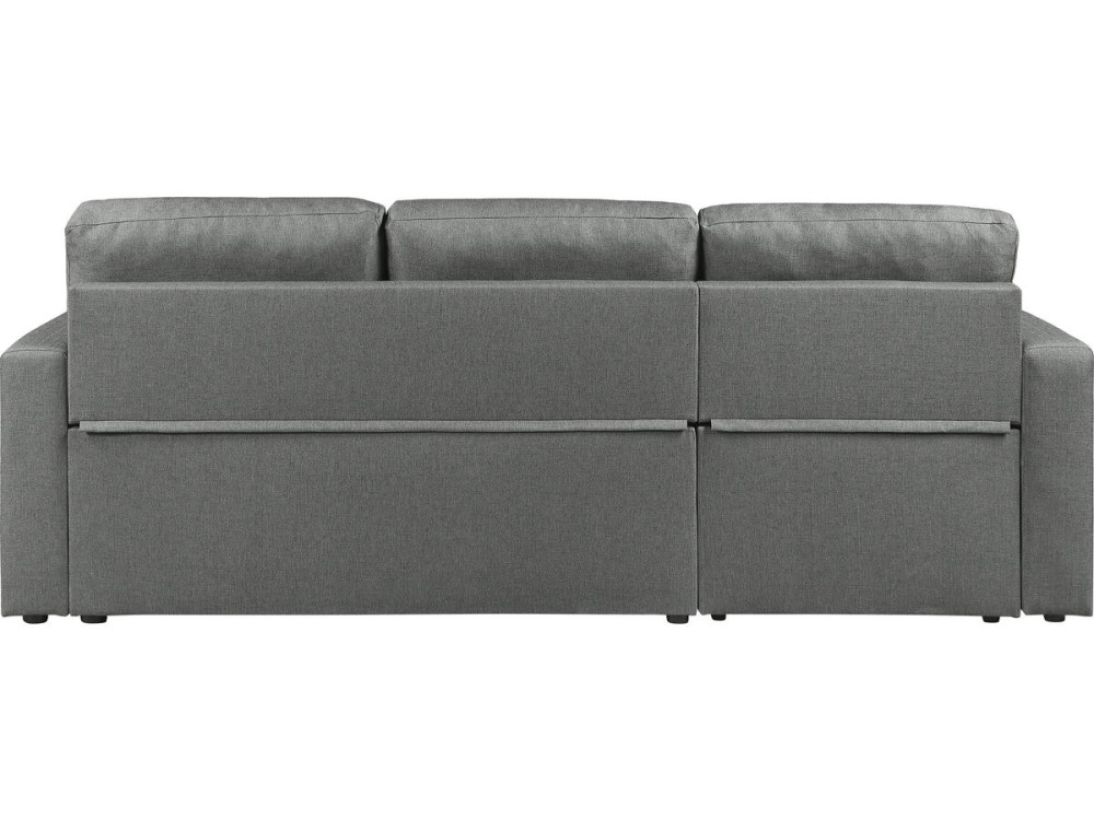 Divano angolare trasformabile/reversibile a bolle d'aria "Alain" - 3 posti - Grigio