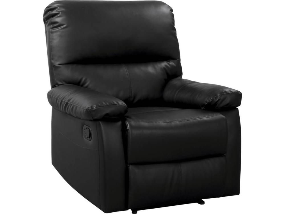 Poltrona relax "Lincoln" - Nero