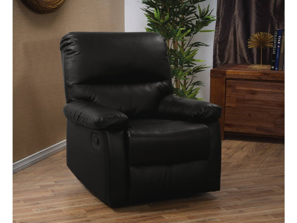 Poltrona relax "Lincoln" - Nero