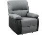 Poltrona relax "Lincoln" - Nero/Grigio scuro