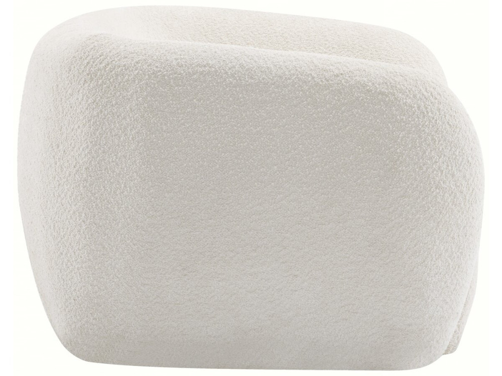 Poltrona in tessuto bouclé "Washington" - Bianco