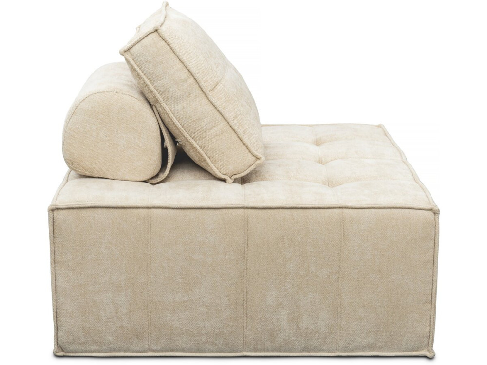 Poltrona in velluto - 96 x 100 x 89 cm - Beige