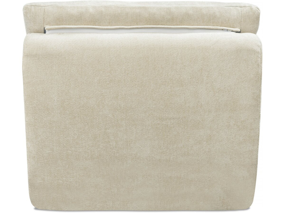 Chaise longue in tessuto testurizzato "Candela" - 81 x 96 x 75 cm - Beige