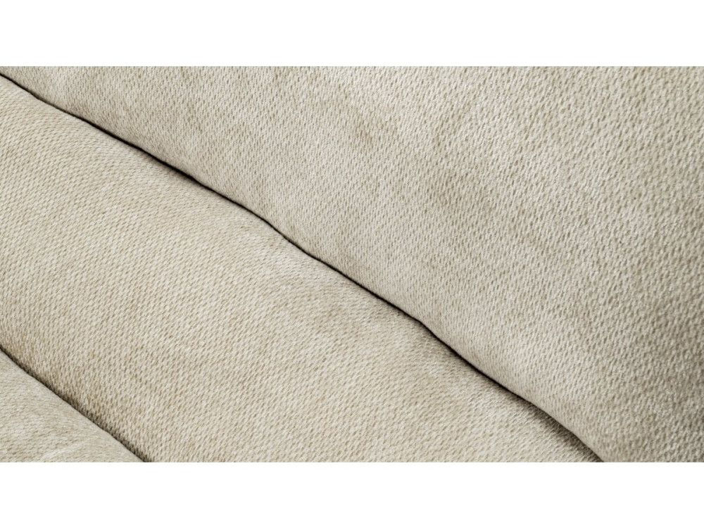 Chaise longue in tessuto testurizzato "Candela" - 81 x 96 x 75 cm - Beige