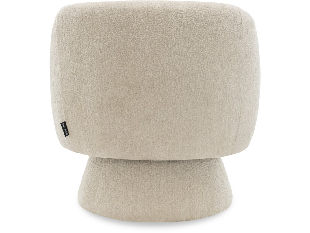 Poltrona girevole "Franklin" in spugna - 74 x 75 x 75 cm - Beige
