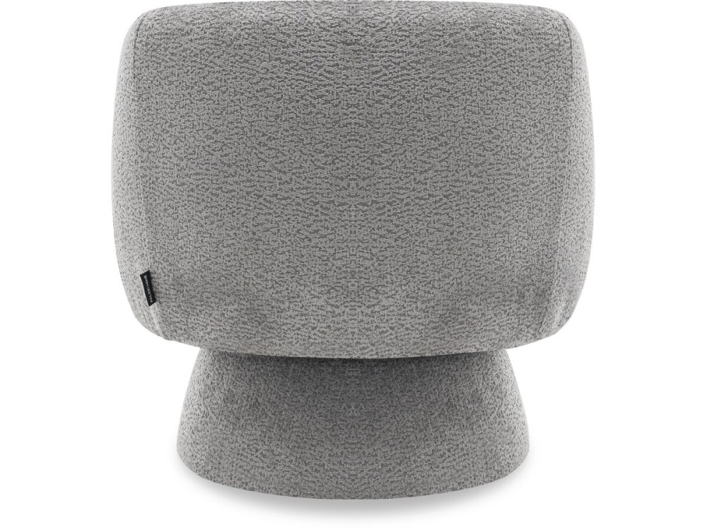 Poltrona girevole "Franklin" in spugna - 74 x 75 x 75 cm - Grigio