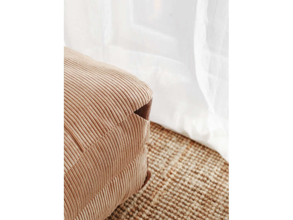Poltrona-letto in tessuto "Fold" - 80 x 60 x 70 cm - Marrone