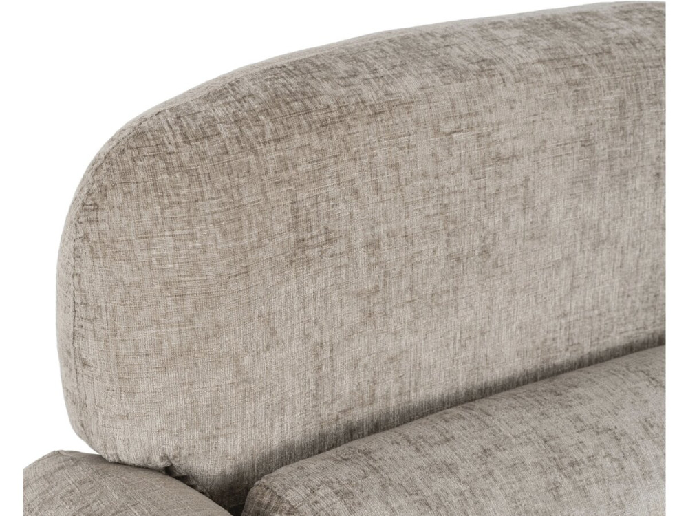 Poltrona lounge "Cozmo" in tessuto screziato - 78 x 79 x 77 cm - Beige