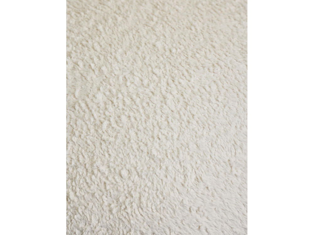 Pouf in tessuto "Magnus" - 45 x 45 x 48 cm - Bianco