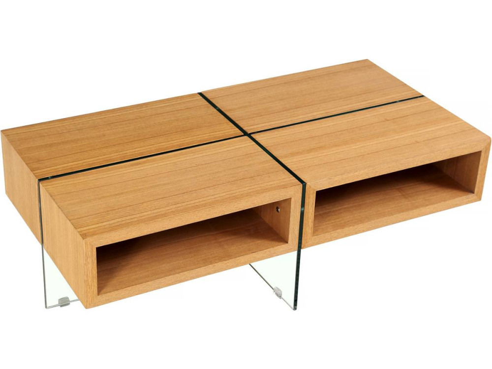 Tavolino "Milano" - 120 x 60 x 40 cm - Finitura quercia