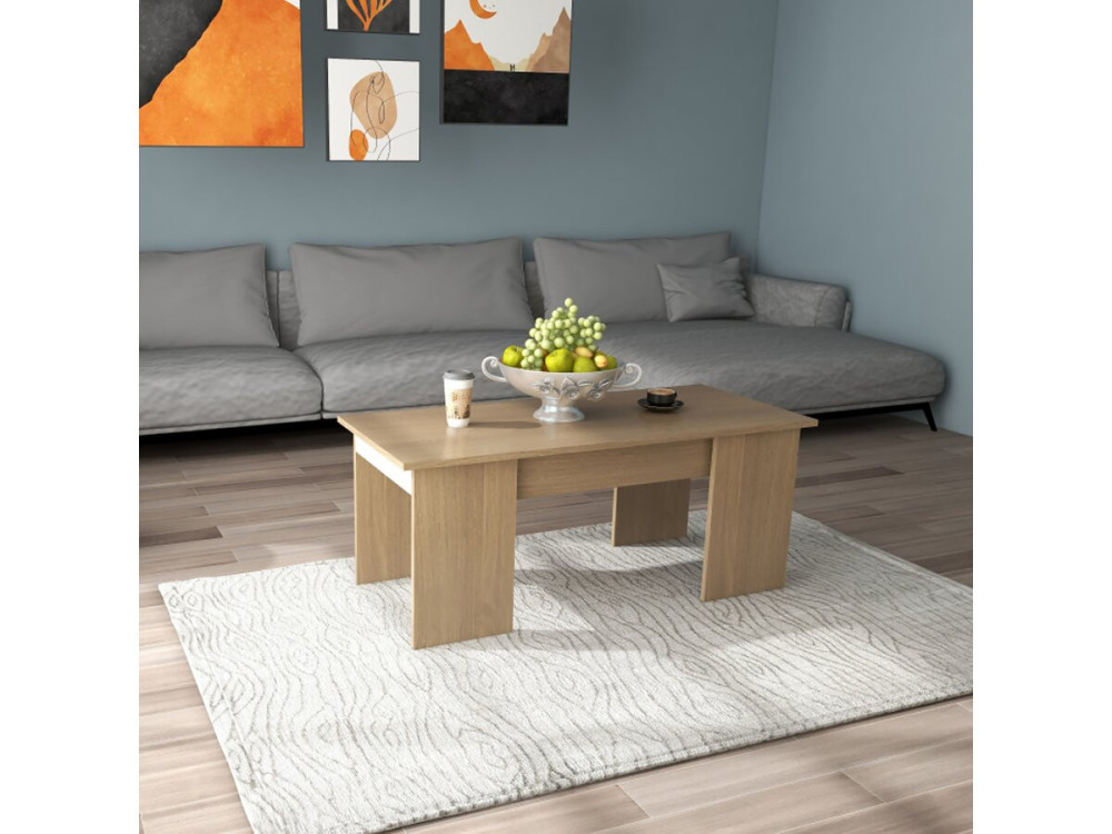 Tavolino "Diana" - 102 x 50 x 43 cm - Rovere