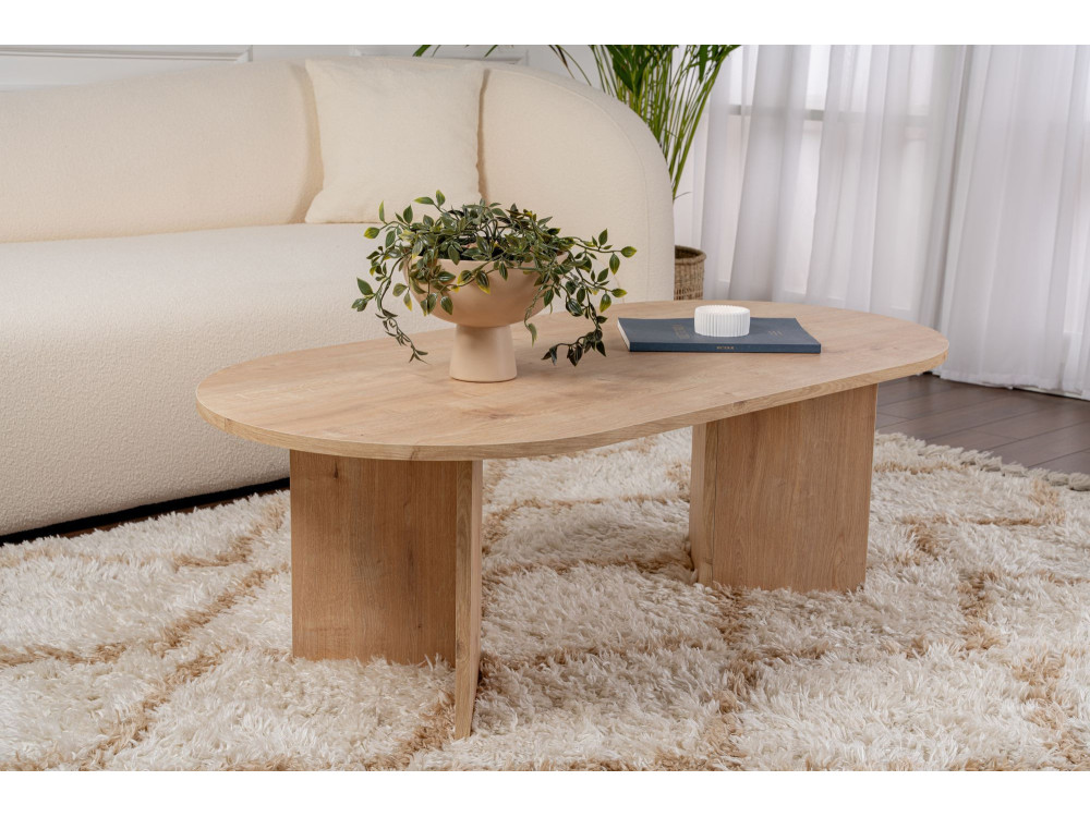 Tavolino da caffè in legno "Sand" - 60 x 119 x 40 cm - Rovere Zaffiro