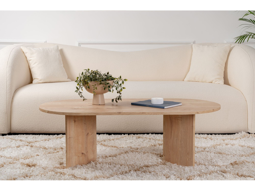 Tavolino da caffè in legno "Sand" - 60 x 119 x 40 cm - Rovere Zaffiro