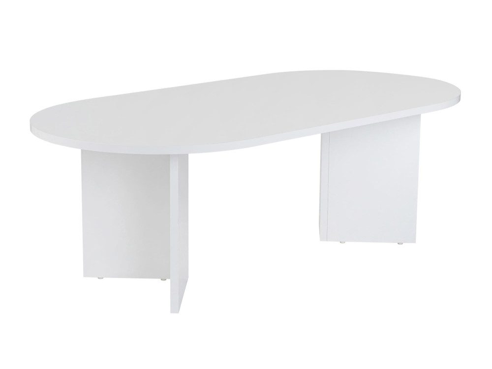 Tavolino da caffè in legno "Sabbia" - 60 x 119 x 40 cm - Bianco
