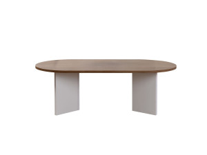 Tavolino da caffè in legno "Sabbia" - 60 x 119 x 40 cm - Noce Bianco