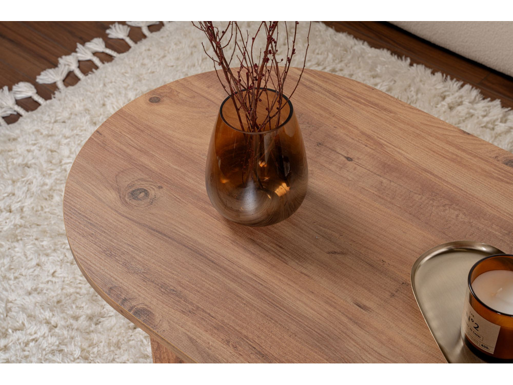 Tavolino da caffè in legno "Sabbia" - 60 x 119 x 40 cm - Pino atlantico
