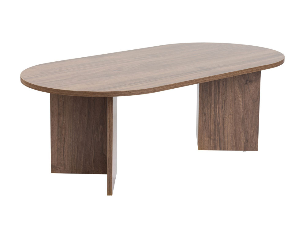 Tavolino da caffè in legno "Sabbia" - 60 x 119 x 40 cm - Noce