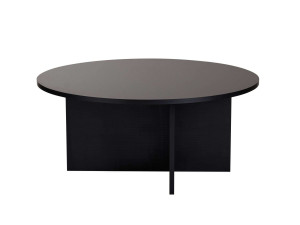 Tavolino da caffè in legno "Sun" - 90 x 90 x 40 cm - Legno nero