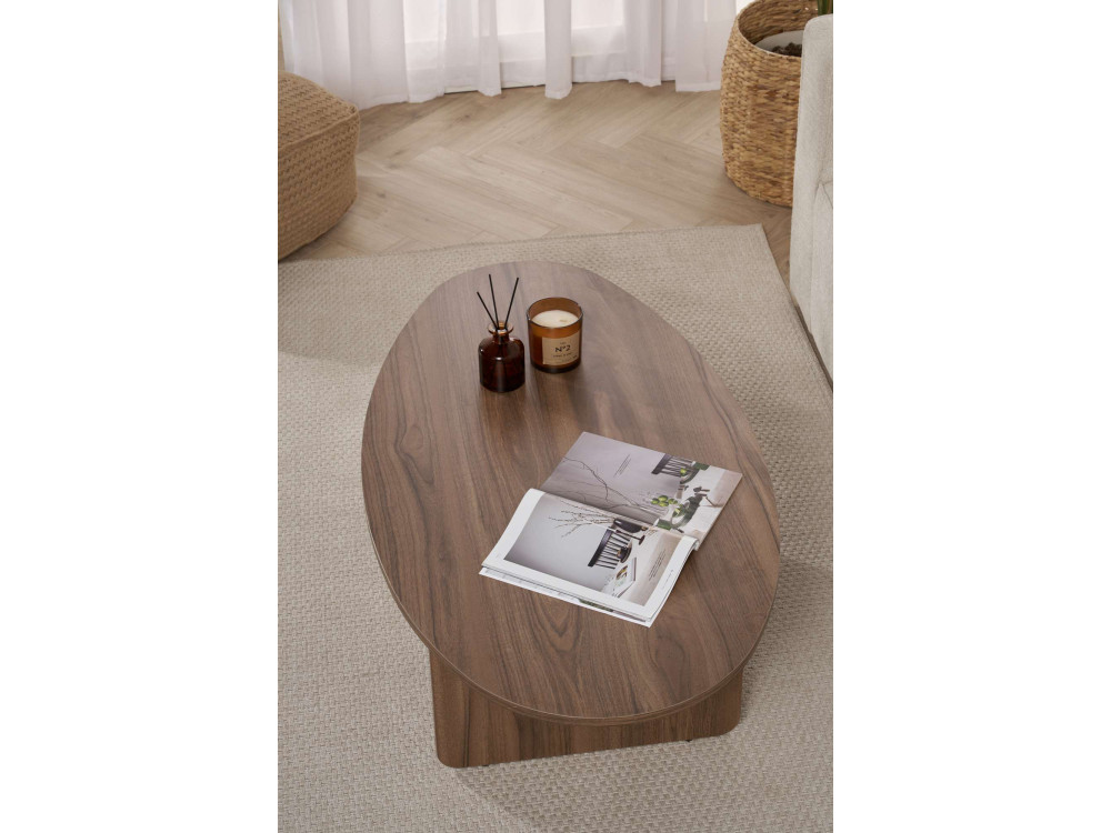 Tavolino in legno "Orba" - 120 x 65 x 40 cm - Noce