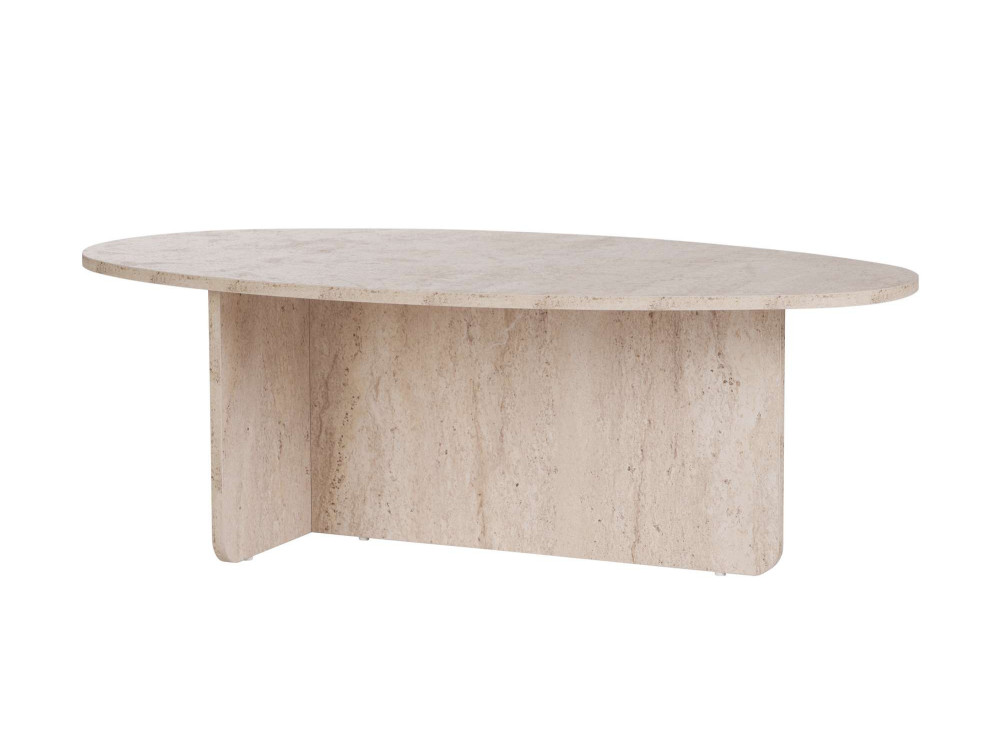 Tavolino in legno "Orba" - 120 x 65 x 40 cm - Travertino