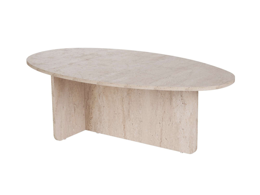 Tavolino in legno "Orba" - 120 x 65 x 40 cm - Travertino
