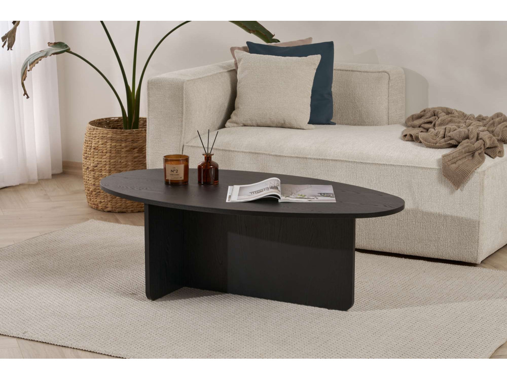 Tavolino in legno "Orba" - 120 x 65 x 40 cm - Legno nero