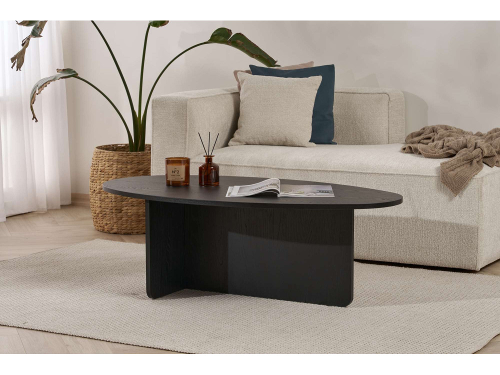 Tavolino in legno "Orba" - 120 x 65 x 40 cm - Legno nero